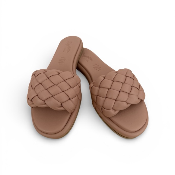 Seychelles Shoes - Seychelles Bellissima Nude Braided Slide Sandals